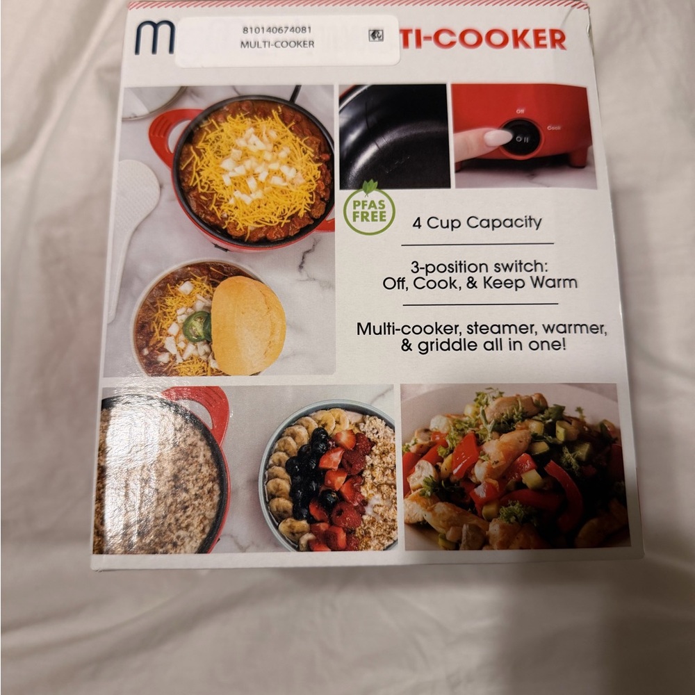 Brand New Red Multi-Cooker - Picture 4 of 4